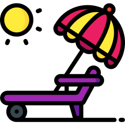 Deck chair icon