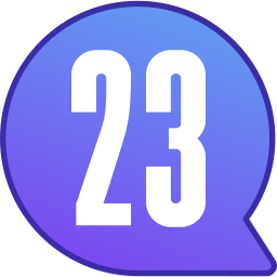 Twenty three icon