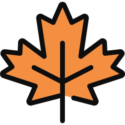 Autumn leaf icon