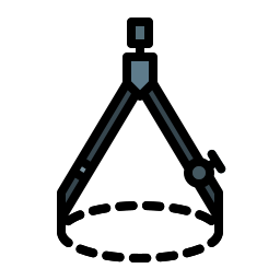 kompass zeichnen icon