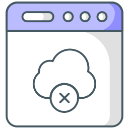 Cloud blocked icon