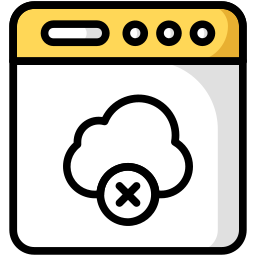 Cloud blocked icon