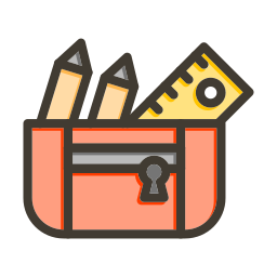 Pencil case icon