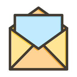 Open envelope icon