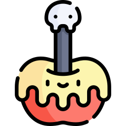 Caramelized apple icon