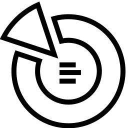 diagramme circulaire Icône