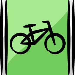 fahrradweg icon