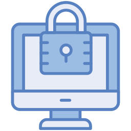 Secure computer icon