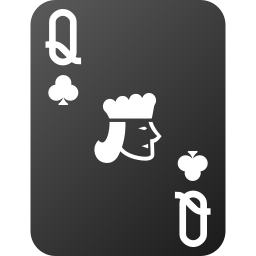 Queen of clubs icon