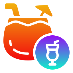 Coconut drink icon