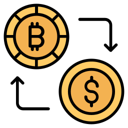 Bitcoin exchange icon