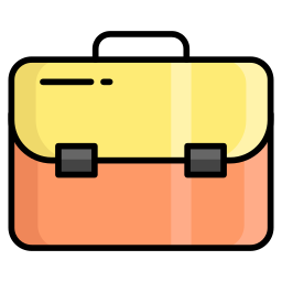 Portfolio bag icon