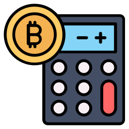 Bitcoin calculator icon