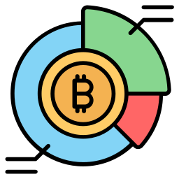 Bitcoin statistics icon