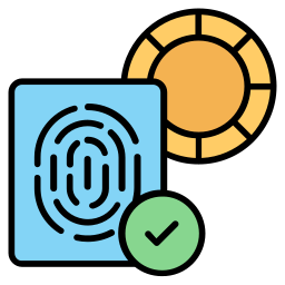 biometrische identificatie icoon