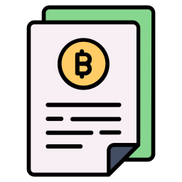 Bitcoin documents icon