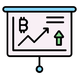 bitcoin-groei icoon