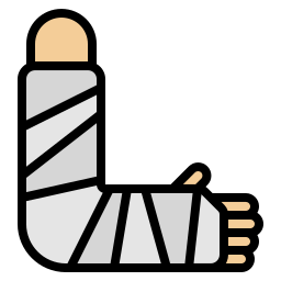 gebrochener arm icon