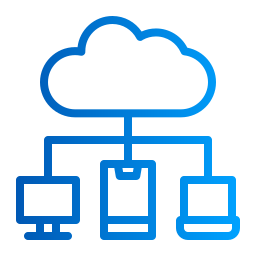 Cloud networking icon