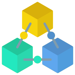 chaîne de blocs Icône