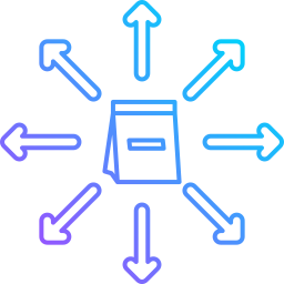 distribution Icône