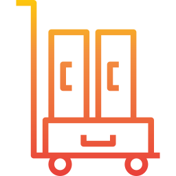 Luggage cart icon