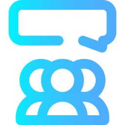 Group discussion icon