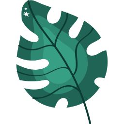 Tropical leaves icon