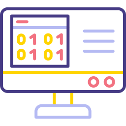 Binary code icon