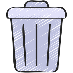 Trash can icon