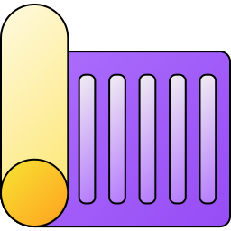 Yoga mat icon