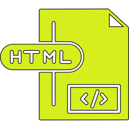 fichier html Icône