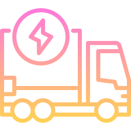 Electric truck icon