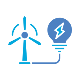 Wind power icon