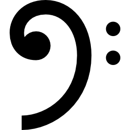 Bass clef icon