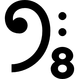 Bass clef icon