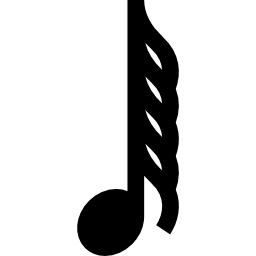 Sixty fourth note icon