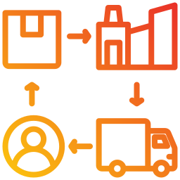 Supply chain icon