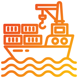 Cargo shipping icon