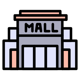 Shopping mall icon