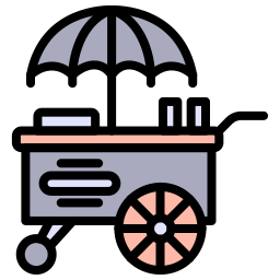 Food cart icon