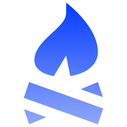 Camp fire icon