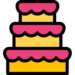 Wedding cake icon