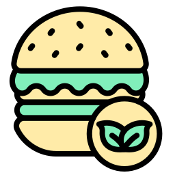 veganer burger icon