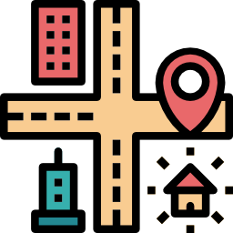 Map and location icon