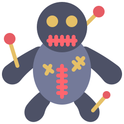 Voodoo doll icon