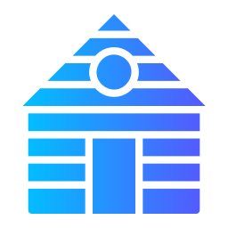 Wood house icon