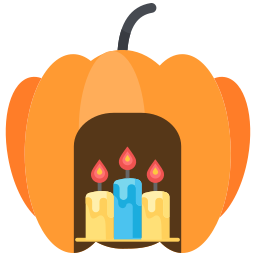 Halloween candle icon