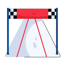 Finish line icon