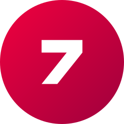 numéro 7 Icône